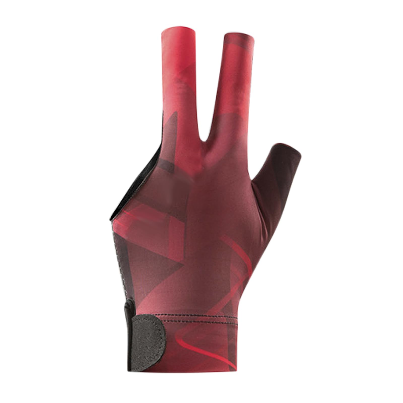 JIAHG Billiard Pool Gloves Left Hand 3 Fingers Anti Slip Single Glove Breathable Shooters Snooker Cue Sport Glove Unisex Billiards Hand Accessories