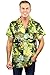 Funky Hawaiian Shirt Men Short-Sleeve Front-Pocket Surf Beach Multiple Colors