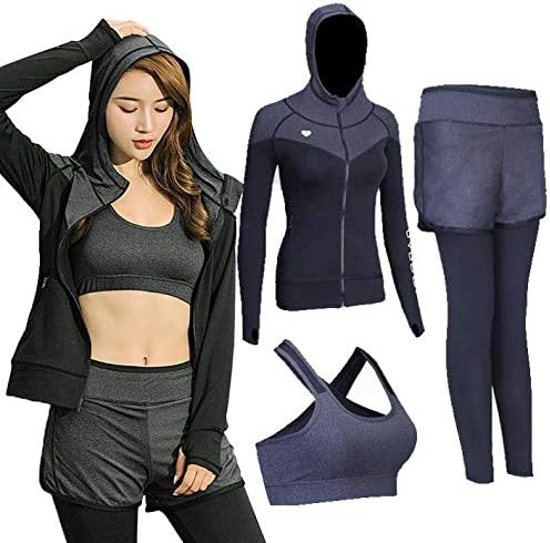 Amazon グローバルビューティラボ フィットネスウェア ヨガ ウェア ジムウェア レディース 上下セット スポーツブラ付 3点セット Xlサイズ フィットネス トレーニング スウェット パーカー 通販