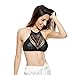 Anself Sexy Women Crop Top Crochet Boho Beach Bikini Bralette Halter Cami Knitted Bra Tank Top Black/White/Khaki