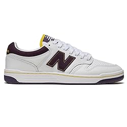 New Balance 480 Shoes - White/Purple/Gold - 10.5