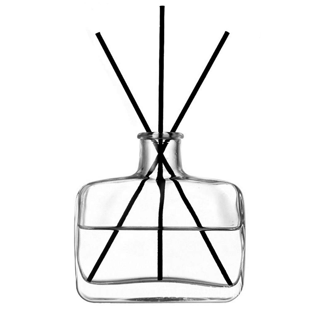 1Pcs 200ml/6.8oz Empty Refillable Clear Glass Diffuser Bottles Aromatherapy Jar Container Fragrance Accessories Use for DIY Replacement Reed Diffuser Sticks Sets Essential Oils Craft Decor