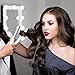Flat Iron for Hair, HOCOSY Hair Straightener and Curler 2 in 1 with Digital LCD Display, Adjustable Temperature & Rapid Heating, Dual Voltage, Auto Shut Down, 1 Inch, White