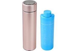 BOGUSH 60H Medicine Cooler TSA Approved Temp Display Insulin Pen Travel Cooler Medication Cooler for Travel Diabetic Cooling Case Insulin Pens Cooler Travel CASE Medicine Cooler Box (Rose Golden)