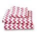 Where the Polka Dots Roam Twin Size Bed Sheets Pink Chevron Print 3 Piece Set │ Unisex, Flexible Microfiber, Durable, Wrinkle-Resistant Bedding │ Boys, Girls, Baby, Kids, Toddler, Teen