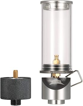 Amazon Lixada ガスランタン リトルランプ 超軽量 省エネ 火力調整可能 小型ガスと大型ガスに適用 接続簡単 防災対策 家庭用 アウトドア キャンプ用 Lixada メンテナンスパーツ