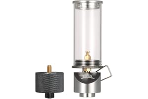 Sangmei Lamp Light Butane Gas Light Lantern with Gas Adapter Conversion Head for Camping Picnic Self-Driving