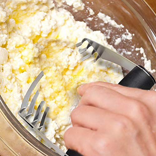 Color Scissor Pastry Cutter Set, Stainless Steel Dough Blender/Dough Scraper/Pastry Brush kit for Kitchen Baking Tools