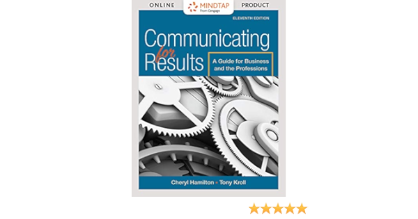Amazon Com Bundle Communicating For Results Loose Leaf Version 11e Mindtap Communication 1 Term 6 Months Printed Access Card 9781337574358 Hamilton Cheryl Books