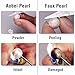 Aobei Pearl Single Cultured Freshwater Pearl Bracelet Handmade Leather Pearl Jewelry for Women 7'' Black Leather White Pearl