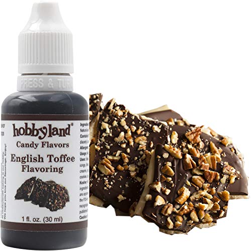 Hobbyland Candy Flavors (English Toffee Flavoring, 1 Fl Oz), English