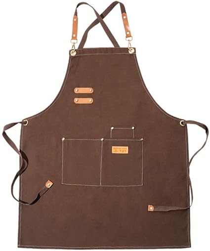 Windmilne Denim-Schürze – Schwarze Küchenschürze Aus Baumwolle, Verstellbar & Mit Taschen