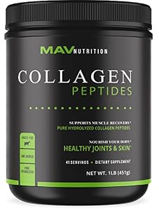 Image of Collagen Peptides (16oz), Pasture - Raised, Grass - Fed, Paleo Friendly Formulized to Support the Body with Healthy Joints & Skin; Pure Hydrolyzed + Unflavored; 100% All Natural, NON-GMO & Glu