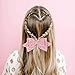 SIQUK 10 Pcs Glitter Hair Bows with a Storage Bag