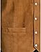 Scully Men's Calfskin Suede Snap Front Vest Rust US