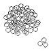 Housweety 500 Stainless Steel Open Jump Rings 5mm Dia. Findings
