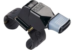 Fox 40 Classic CMG Official Finger Grip Whistle , Black
