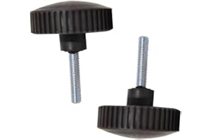 1 Pair Black Plastic Canopy Fixing Screws Bolts for Garden Swing Chair Attachment, Replacement Hardware to Secure Sunshade Fr