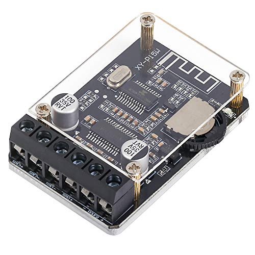 PEMENOL Bluetooth Amplifier Board Stereo 10W 15W 20W Digital Wireless Audio Amplifier Board 12V 24V High Power Bluetooth Amplifier Receiver Module with Dual Channels and Protective Shell