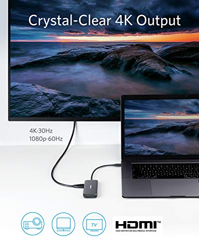 Anker USB C Hub Adapter, 5-in-1 USB C Adapter, with 4K USB C to HDMI, SD and microSD Card Reader, 2 USB 3.0 Ports, for MacBook Pro 2019/2018/2017, iPad Pro 2019/2018, Pixelbook, XPS, and More - Image 5