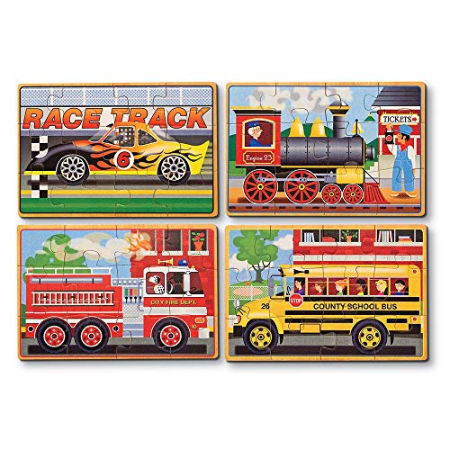 2 Melissa+Doug+Vehicles+Puzzles+Storage