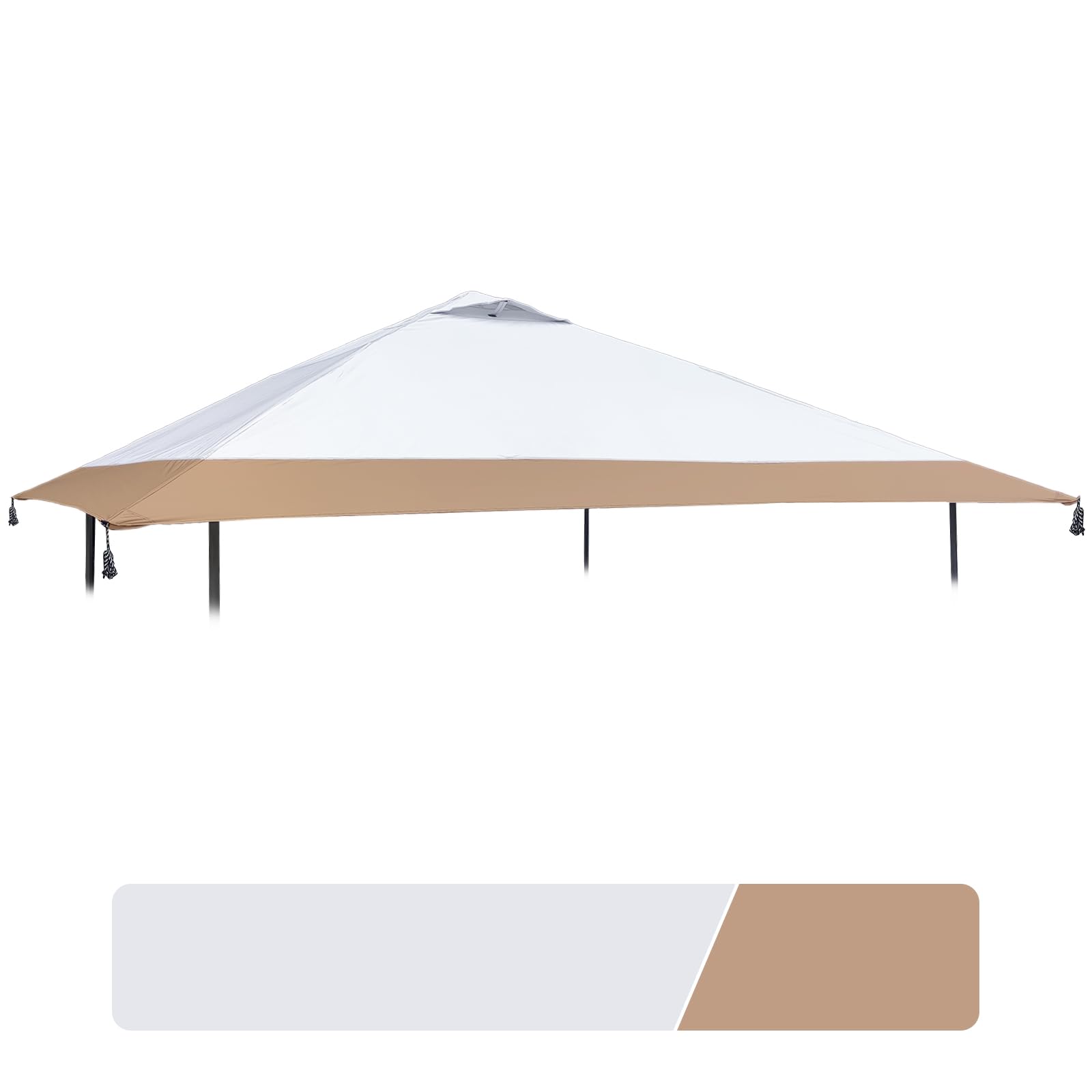 Photo 1 of **GREY**13x13 Canopy Replacement Top with Air Vent Fit for Coleman Oasis 1606532 2156426 2156428, 300D Oxford Waterproof Silver Coated Pop Up Canopy Tent Cover for Outdoor (Replacement Top Only)**GREY**