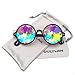 OULYLAN Kaleidoscope Glasses Rainbow Sunglasses Women Men Party Festival Glasses