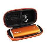 Hermitshell Hard EVA Travel Orange Case fits Jackery Portable Travel Charger Bar 6000mAh Power Outdoors Pocket-Sized Ultra Compact External Battery Power Bank