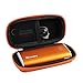 Hermitshell Hard EVA Travel Orange Case fits Jackery Portable Travel Charger Bar 6000mAh Power Outdoors Pocket-Sized Ultra Compact External Battery Power Bank