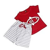 DaySeventh 1Set Summer Toddler Infant Boys Fake Printed T-shirt+Pants Clothing