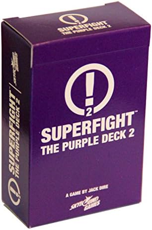 SkyboundSuperfight Purple Deck 2: 100 New Scenario Cards for The Game of Absurd Arguments, for Kids Teen and Adults, 3 or More Players Ages 8+