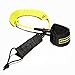 Great SUP 10' Coiled SUP Leash - Double Stainless Steel Swivels and Triple Rail Saver