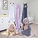 Premium Hooded Baby Towel, 100% Organic Bamboo, Free Baby Bib or Gloves, Baby Shower Gift, 35x35