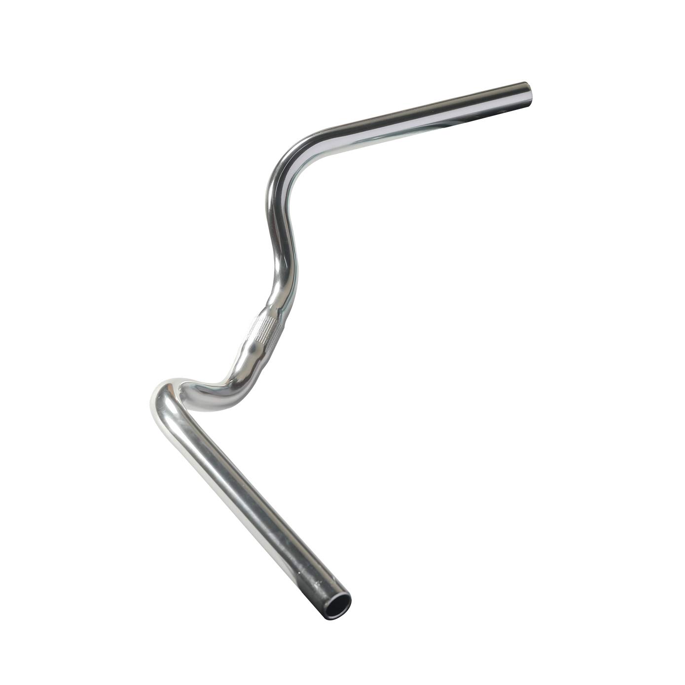 SENQI Mountain Bike Road Bike Handlebar Vintage Style Riser Bar Aluminum Alloy (25.4MM x 600MM,Silver)