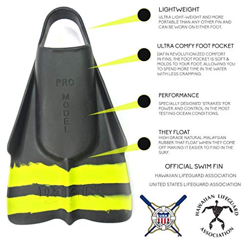 Slyde Handboards DaFin Made Limited Edition Swim Fins for Handboarding, Swimming and Bodysurfing.Free Bag Included (Size: Large = Mens 11-12 Womens 12.5-14) - Thumbnail 2