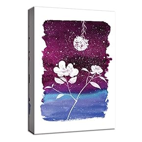 Canvas Wall Art for Living Room,Bedroom Home Artwork Paintings Abstract Flower Art Ready to Hang - 12x18 inches