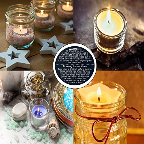 1.5 Inch Candle Warning Labels Candle Safety Sticker, for Candle Making