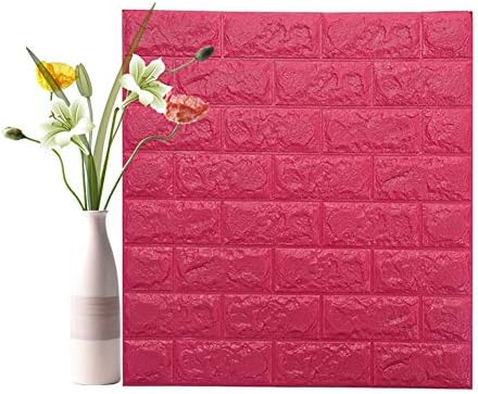 3d 壁の装飾 防水 防湿 8mm厚く ウォールステッカー 子供部屋 幼稚園 77x 70cm 1123 Color Rose Pink 正規取扱店 Size 50pcs