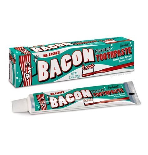 Accoutrements Mr. Bacon's 2.5 Oz Bacon Flavored Toothpaste (Pack of 2)