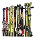 StoreYourBoard Lone Peak Ski Storage Rack, Wall Mount Organizer Holds 5 Pairs of Skis and Poles, Supports 300 lbs, 46 in x 8 in x 3.5 in