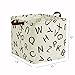 Storage Basket, Large Square Basket Storage - Waterproof and Folding Canvas Fabric Kids Laundry Basket (English Word)