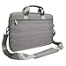 Laptop Messenger Bag, Evecase 15.6 Inch Suit Fabric Multi-functional Briefcase with Shoulder Strap for Laptop Notebook - Gray
