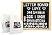Oak Frame Felt Letter Board with Letters (10