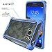 Galaxy S7 Active Case, POETIC Affinity Series Premium Thin/No Bulk/Clear/Dual Material Protective Bumper Case for Samsung Galaxy S7 Active (2016) Blue/Clear