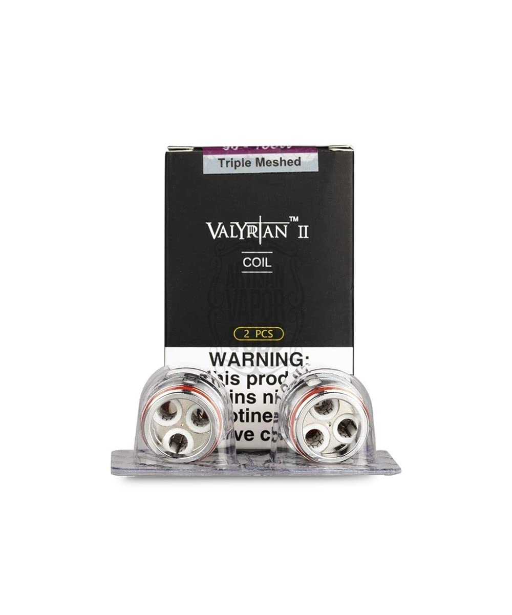 Uwell Valyrian 2 Replacement Coils, Triple Mesh Coils, 0.16 ohm, Works With Valyrian 2 Tank, No Nicotine