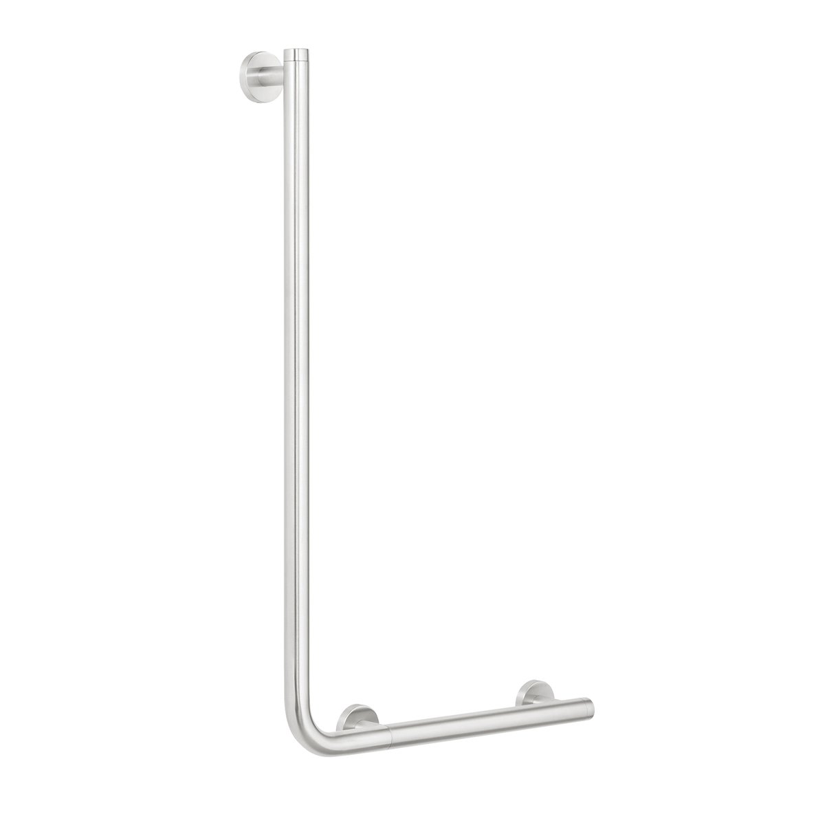 Tiger Boston Comfort & Safety 90º Grab Rail, Left Version, Stainless Steel Brushed 42.6 x 70 x 7 cm