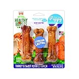 Nylabone Healthy Edibles Puppy Chew Treats, Turkey & Sweet Potato, Regular, 3 Count