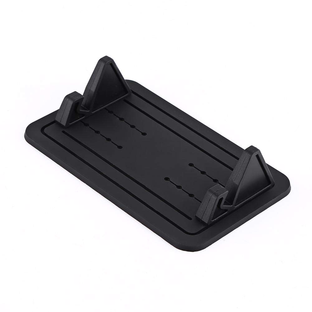 Car Phone Anti-Slip Mat, Car Universal Car Phone Holder Fixed Mat Black Silicone Mount Bracket