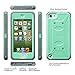 ULAK Case for iPod Touch 7, iPod Touch 6 Case, Knox Armor Dual Layer Hybrid Protective Cover with Belt Clip Holster for iPod Touch 7th/6th/5th Generation (Green)