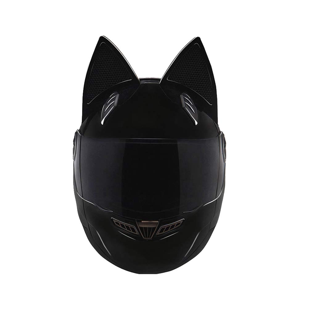 Casque De Motocross Pour Femmes Oreille De Chat Suanproof Anti Brouillard Sur La Route De Course Sur Route Casquettes De Securite Anti Crash Casque De Moto De Plein Air Plein Visage 23 Couleurs Casques
